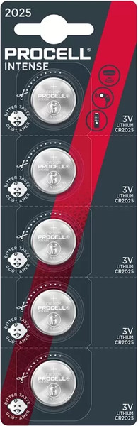 Комплект батареек Procell CR2025 Intense Lithium 3V - фото