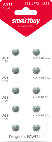 Комплект батареек SmartBuy SBBB-AG11-10B - фото