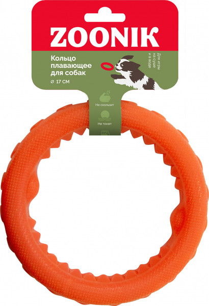 Игрушка для собак ZOONIK Кольцо плавающее / 164112-11 - фото