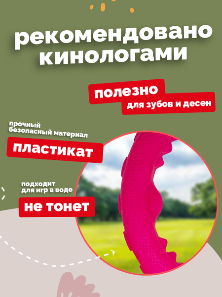 Игрушка для собак ZOONIK Кольцо плавающее / 164112-12