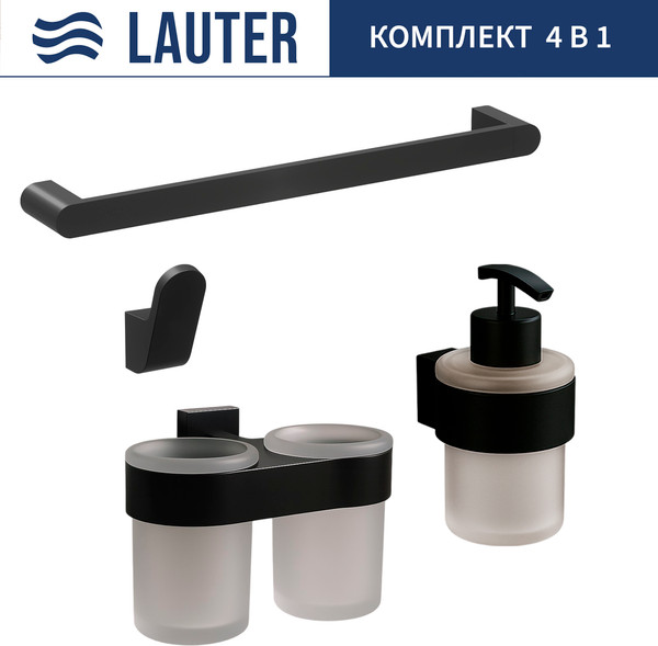 Набор аксессуаров для ванной Lauter 21TS3017 + 21TS3021 + 21TS3011 + 21TS3006 - фото