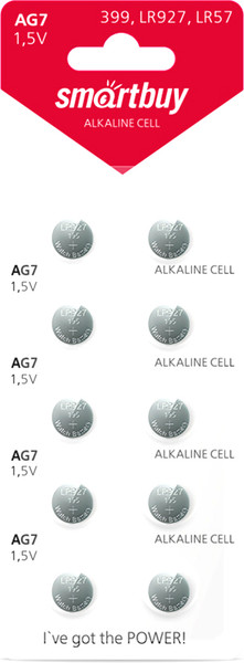 Комплект батареек SmartBuy SBBB-AG7-10B - фото