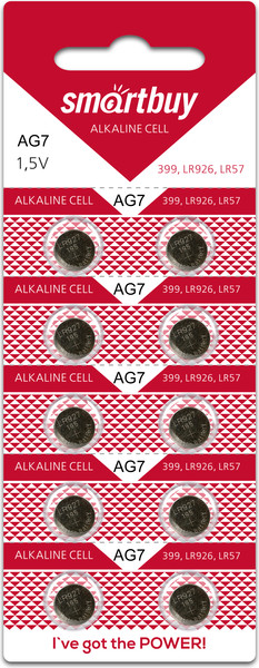 Комплект батареек SmartBuy SBBB-AG7-10B