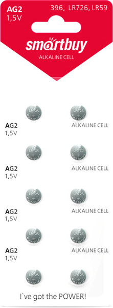 Комплект батареек SmartBuy SBBB-AG2-10B - фото
