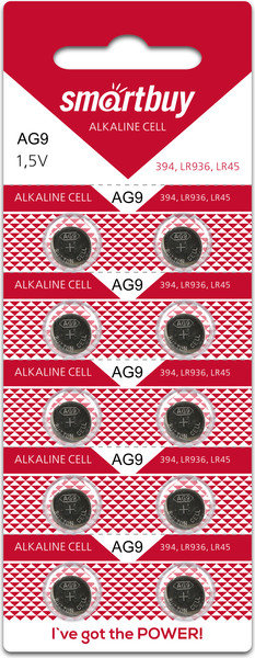 Комплект батареек SmartBuy SBBB-AG9-10B