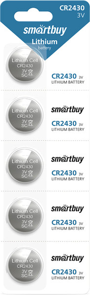Комплект батареек SmartBuy SBBL-2430-5B - фото