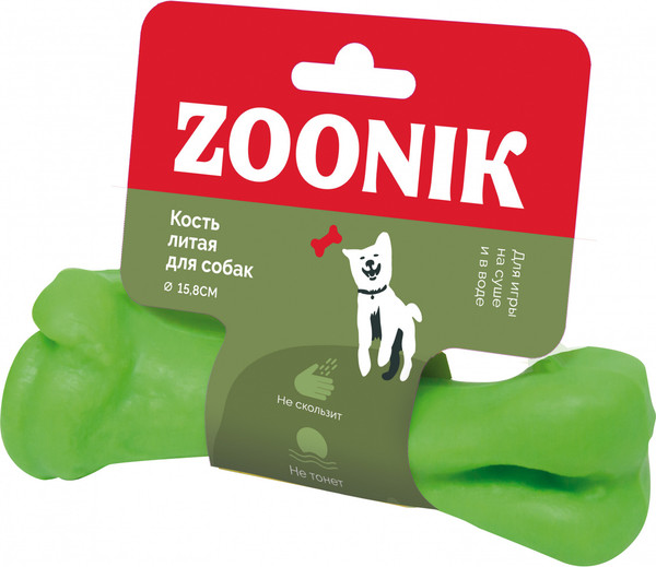Игрушка для собак ZOONIK Кость литая / 164136-36 - фото