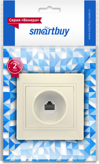 Розетка SmartBuy SBE-01i-S1-RJ