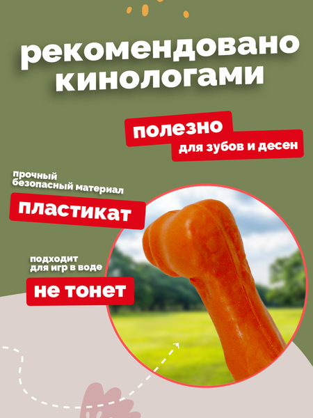 Игрушка для собак ZOONIK Кость литая / 164136-11