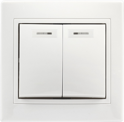 Выключатель SmartBuy Венера SBE-01w-10-SW2-1 - фото