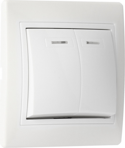 Выключатель SmartBuy Венера SBE-01w-10-SW2-1