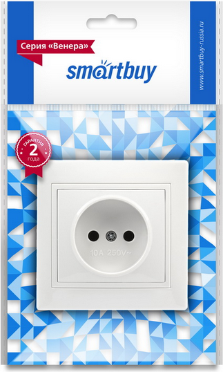 Розетка SmartBuy Венера SBE-01w-10-S1-N