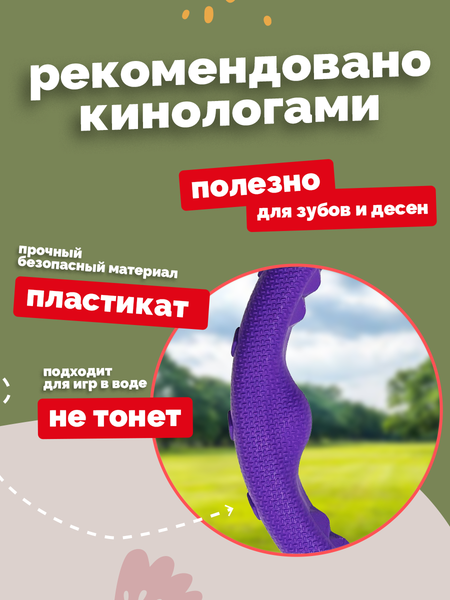 Игрушка для собак ZOONIK Кольцо плавающее / 164159-07