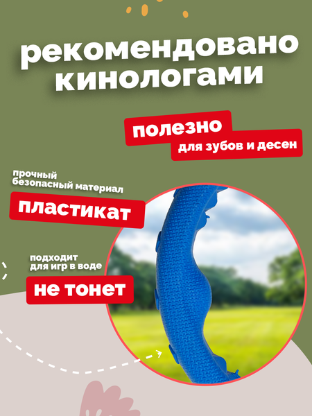 Игрушка для собак ZOONIK Кольцо плавающее / 164159-09