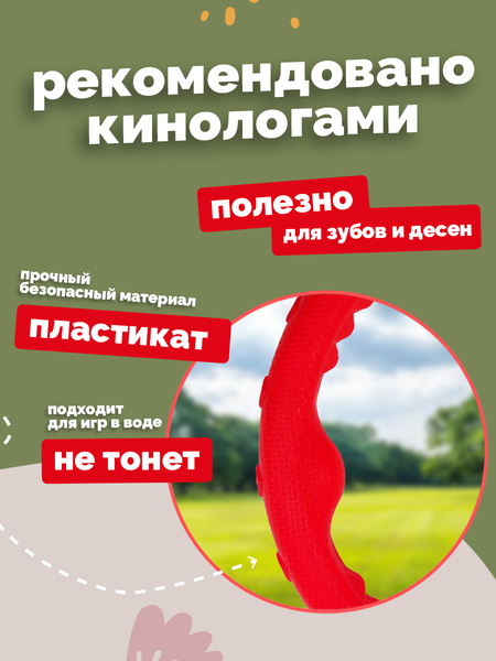 Игрушка для собак ZOONIK Кольцо плавающее / 164159-10