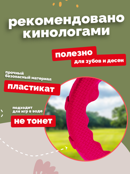 Игрушка для собак ZOONIK Кольцо плавающее / 164160-12