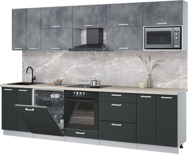 Кухонный гарнитур Интерлиния Мила Лайт 3.0-ПМ2 - фото