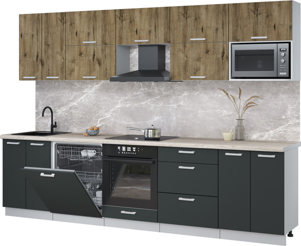 Кухонный гарнитур Интерлиния Мила Лайт 3.0-ПМ2 - фото