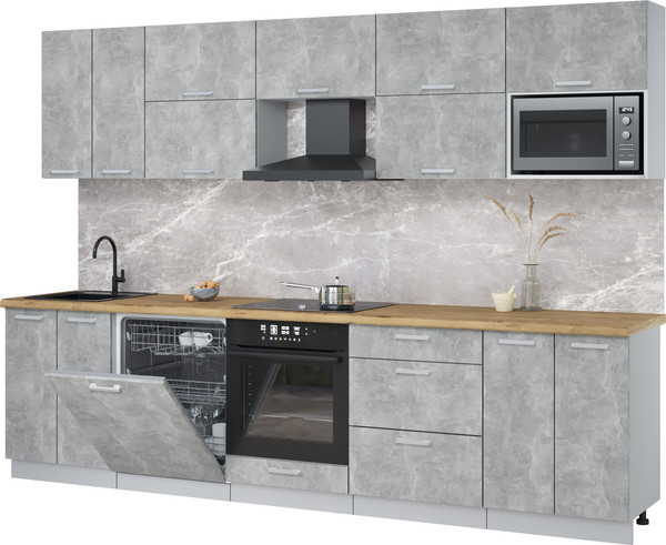 Кухонный гарнитур Интерлиния Мила Лайт 3.0-ПМ2 - фото