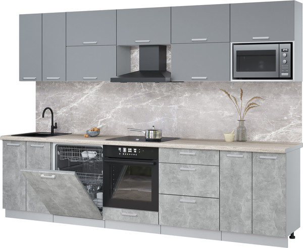 Кухонный гарнитур Интерлиния Мила Лайт 3.0-ПМ2 - фото