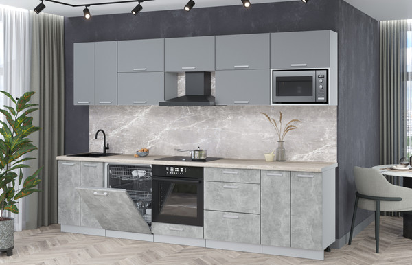 Кухонный гарнитур Интерлиния Мила Лайт 3.0-ПМ2