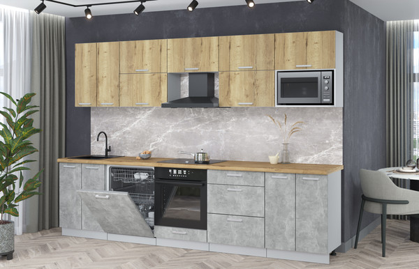 Кухонный гарнитур Интерлиния Мила Лайт 3.0-ПМ2