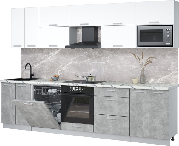 Кухонный гарнитур Интерлиния Мила Лайт 3.0-ПМ2 - фото