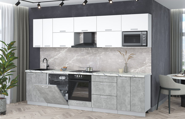 Кухонный гарнитур Интерлиния Мила Лайт 3.0-ПМ2