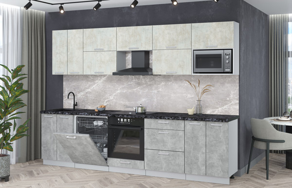 Кухонный гарнитур Интерлиния Мила Лайт 3.0-ПМ2