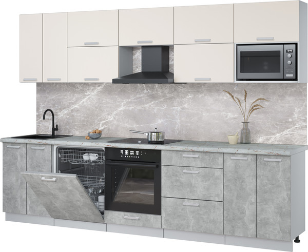 Кухонный гарнитур Интерлиния Мила Лайт 3.0-ПМ2 - фото