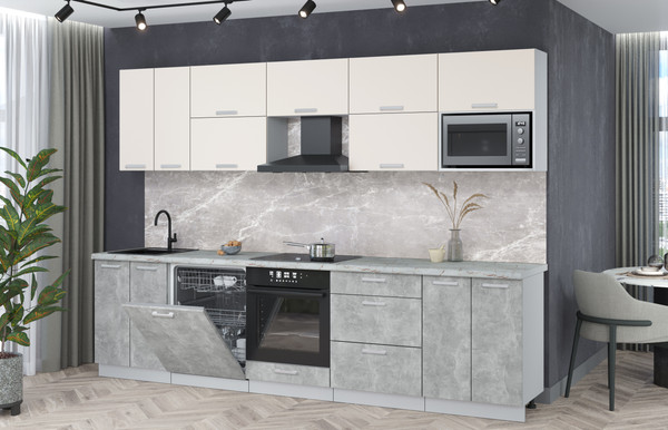 Кухонный гарнитур Интерлиния Мила Лайт 3.0-ПМ2