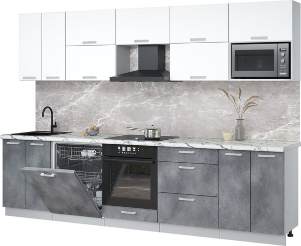 Кухонный гарнитур Интерлиния Мила Лайт 3.0-ПМ2 - фото