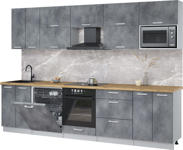 Кухонный гарнитур Интерлиния Мила Лайт 3.0-ПМ2 - фото