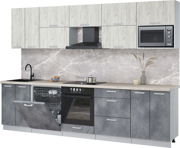 Кухонный гарнитур Интерлиния Мила Лайт 3.0-ПМ2 - фото