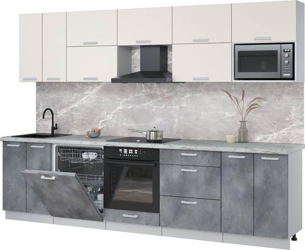 Кухонный гарнитур Интерлиния Мила Лайт 3.0-ПМ2 - фото