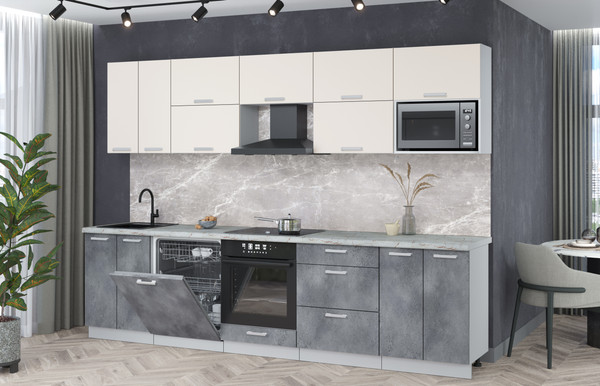 Кухонный гарнитур Интерлиния Мила Лайт 3.0-ПМ2