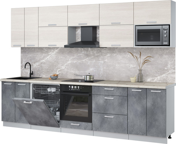 Кухонный гарнитур Интерлиния Мила Лайт 3.0-ПМ2 - фото