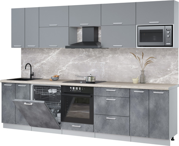 Кухонный гарнитур Интерлиния Мила Лайт 3.0-ПМ2 - фото