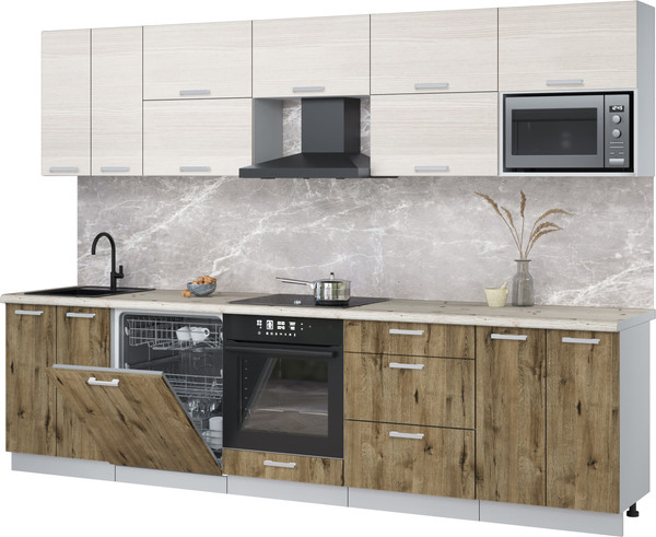 Кухонный гарнитур Интерлиния Мила Лайт 3.0-ПМ2 - фото