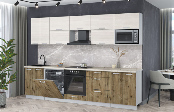 Кухонный гарнитур Интерлиния Мила Лайт 3.0-ПМ2