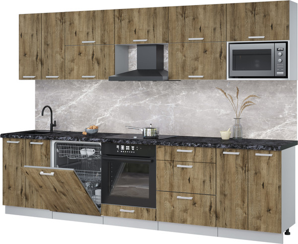 Кухонный гарнитур Интерлиния Мила Лайт 3.0-ПМ2 - фото