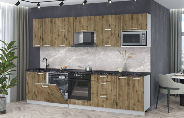 Кухонный гарнитур Интерлиния Мила Лайт 3.0-ПМ2