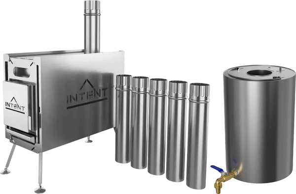 Печь походная Intent 2.0 с баком для нагрева воды Круглый - фото