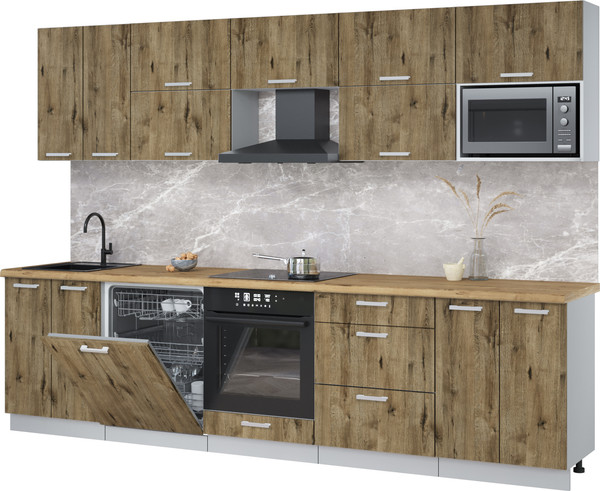 Кухонный гарнитур Интерлиния Мила Лайт 3.0-ПМ2 - фото