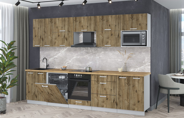 Кухонный гарнитур Интерлиния Мила Лайт 3.0-ПМ2