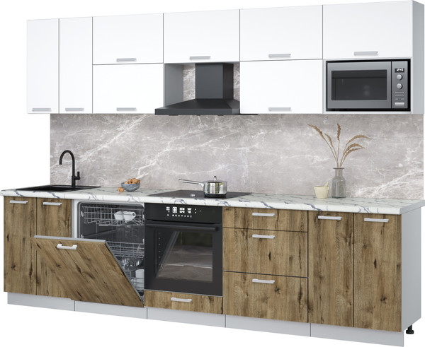 Кухонный гарнитур Интерлиния Мила Лайт 3.0-ПМ2 - фото