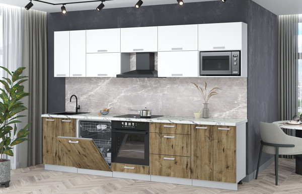 Кухонный гарнитур Интерлиния Мила Лайт 3.0-ПМ2