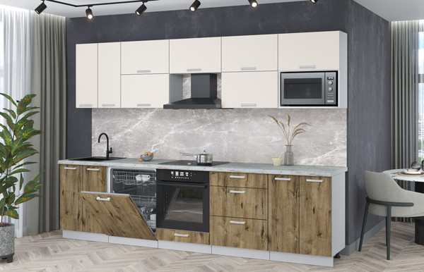 Кухонный гарнитур Интерлиния Мила Лайт 3.0-ПМ2