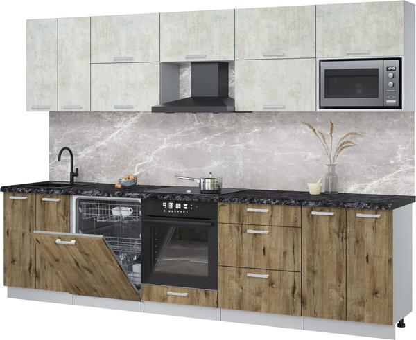 Кухонный гарнитур Интерлиния Мила Лайт 3.0-ПМ2 - фото