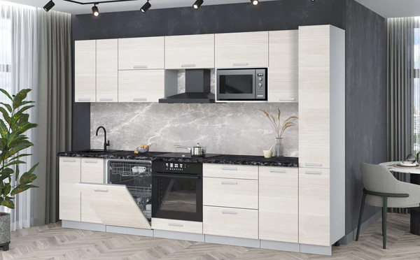 Кухонный гарнитур Интерлиния Мила Лайт 3.1-ПМ2